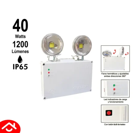 LAMPARA DE EMERGENCIA 40W
